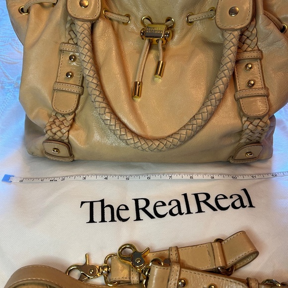 Vintage Badgley Mischka Satchel with Shoulder Strap - Picture 5 of 10